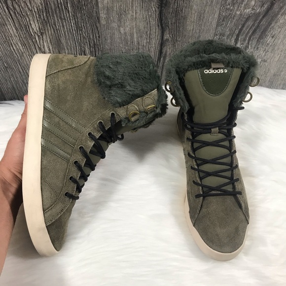 adidas fur sneaker boots